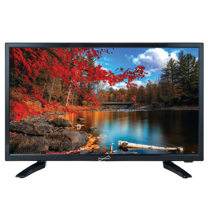 24" Supersonic 12 Volt AC/DC Widescreen LED HDTV with USB SD Card Reader and HDMI (SC-2411) Image 1