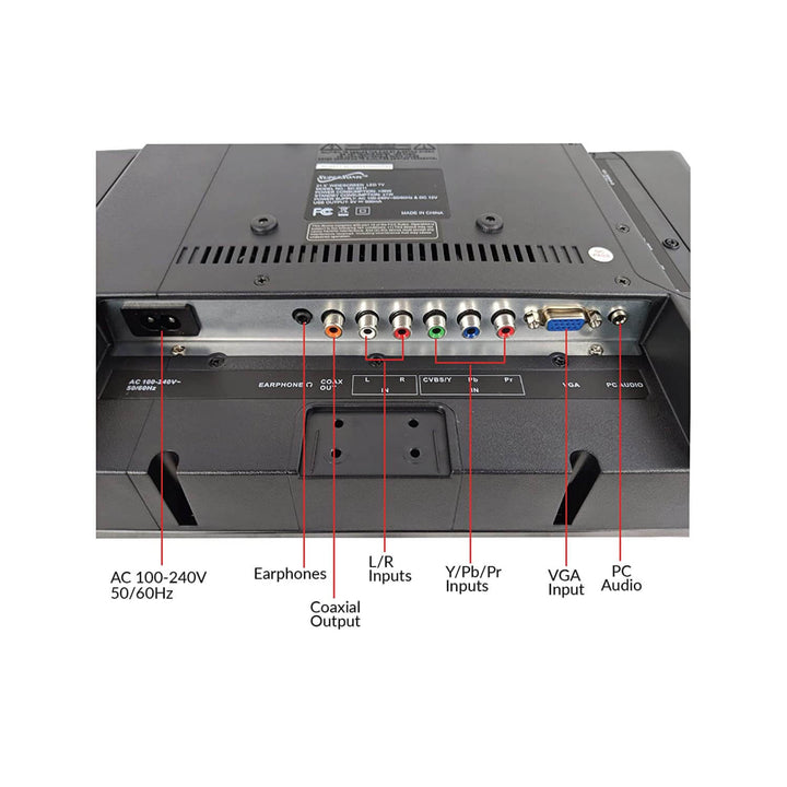 24" Supersonic 12 Volt AC/DC Widescreen LED HDTV with USB SD Card Reader and HDMI (SC-2411) Image 4