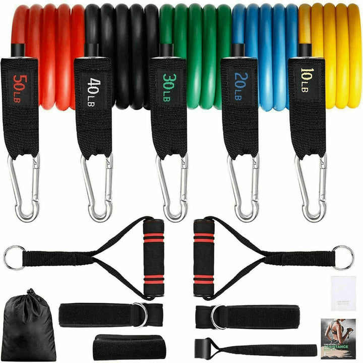 Intey 13-Pcs Resistance Band Set for Home Workout Adjustable Strength Training Image 1