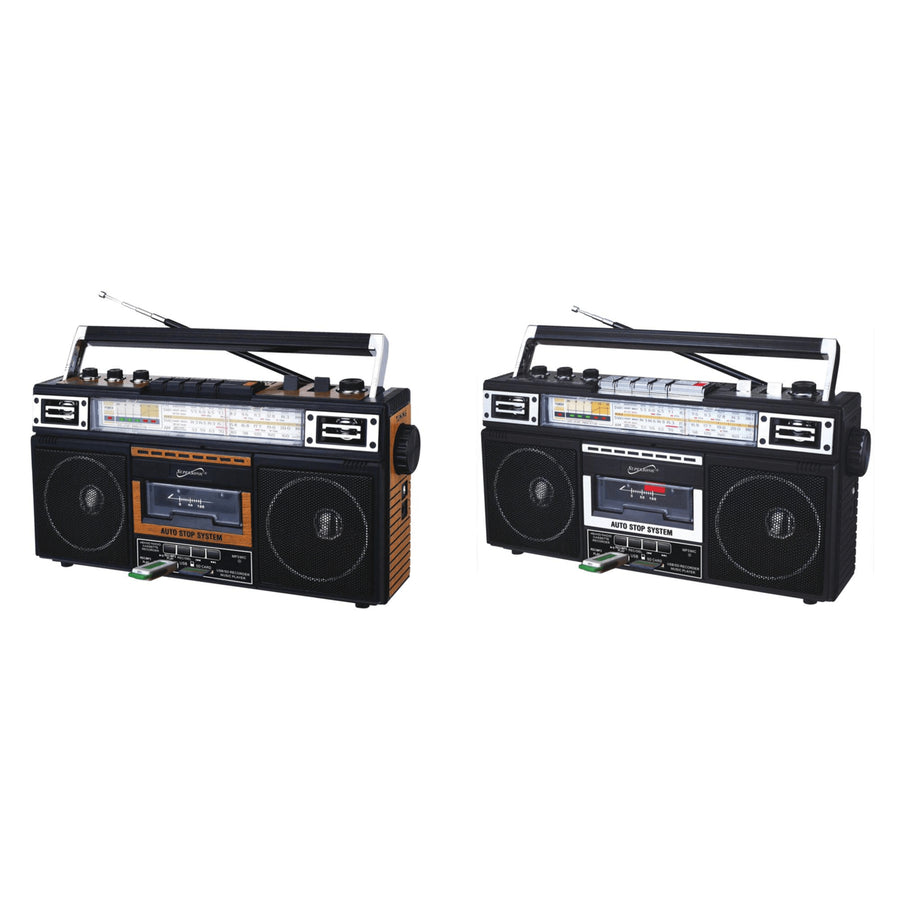 4 Band Radio and Cassette Player + Cassette To Mp3 Converter and Bluetooth Image 1