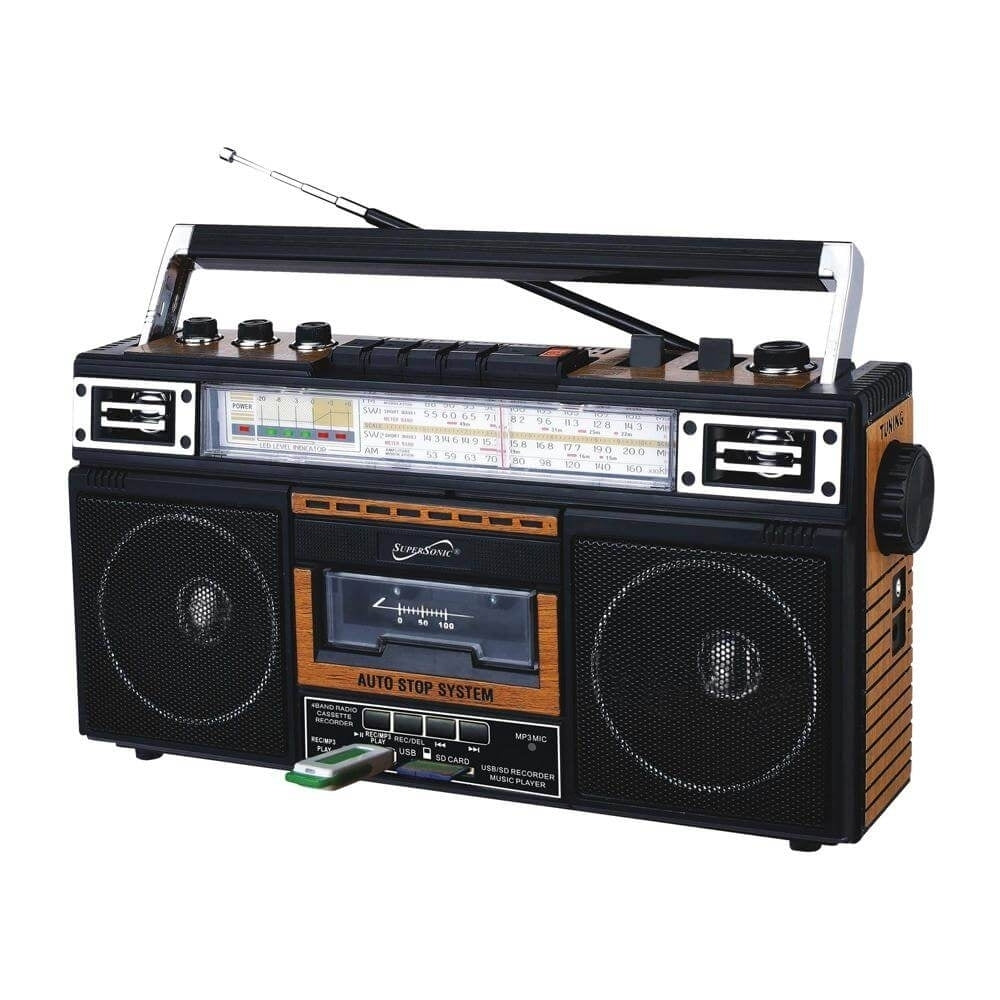 4 Band Radio and Cassette Player + Cassette To Mp3 Converter and Bluetooth Image 4