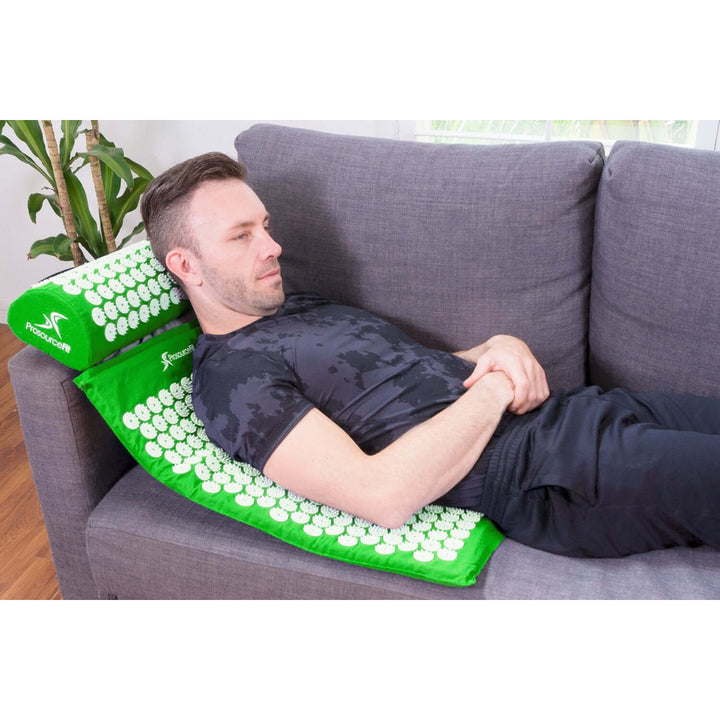 Acupressure Mat and Pillow Set Cotton Foam 6210 Points for Stress Relief Energy Image 2