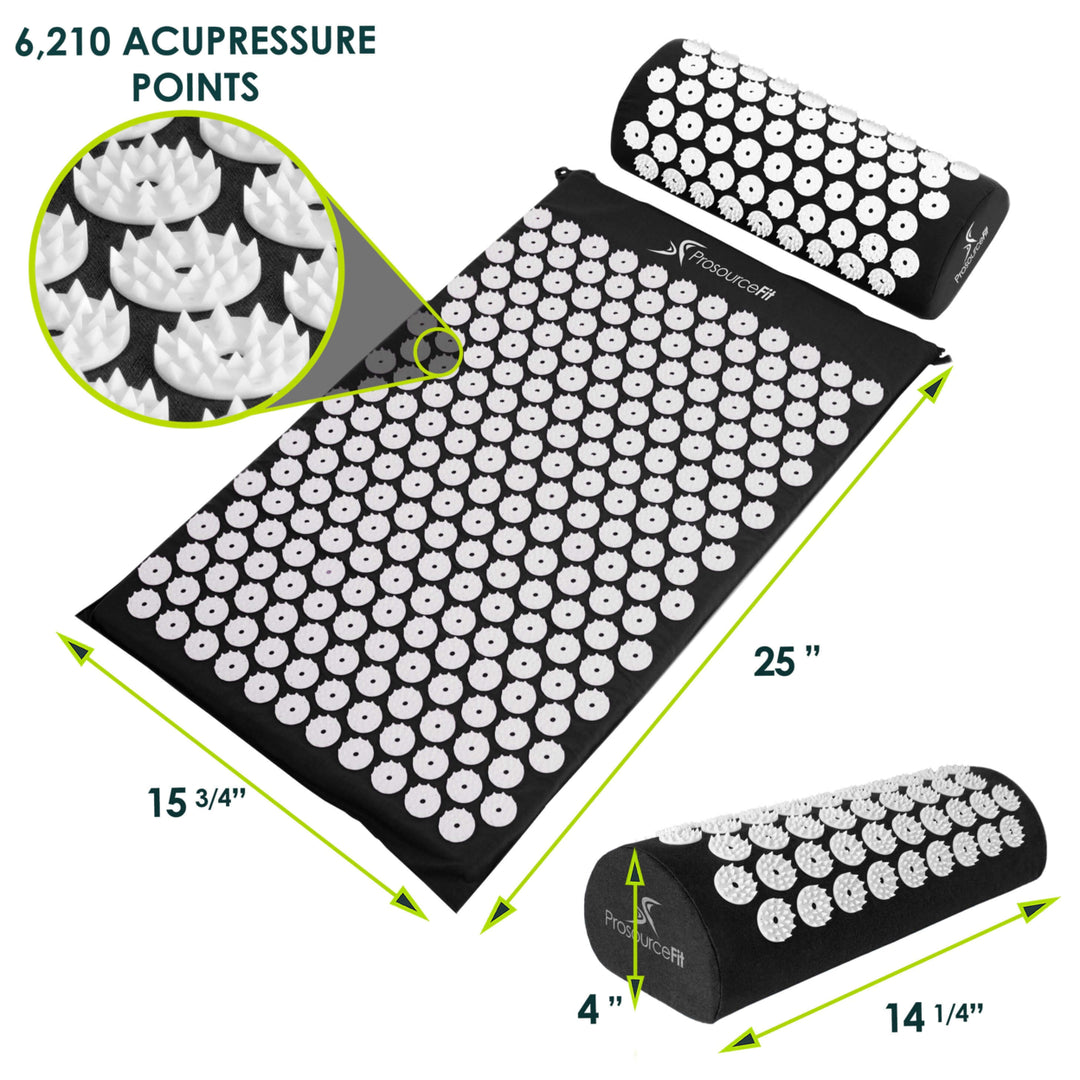 Acupressure Mat and Pillow Set Cotton Foam 6210 Points for Stress Relief Energy Image 9