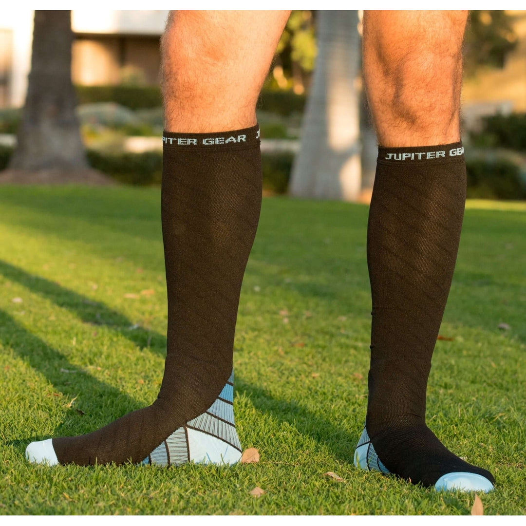 JupiterGear Compression Socks for Running Hiking Pain Relief Size S/M L/XL Image 3