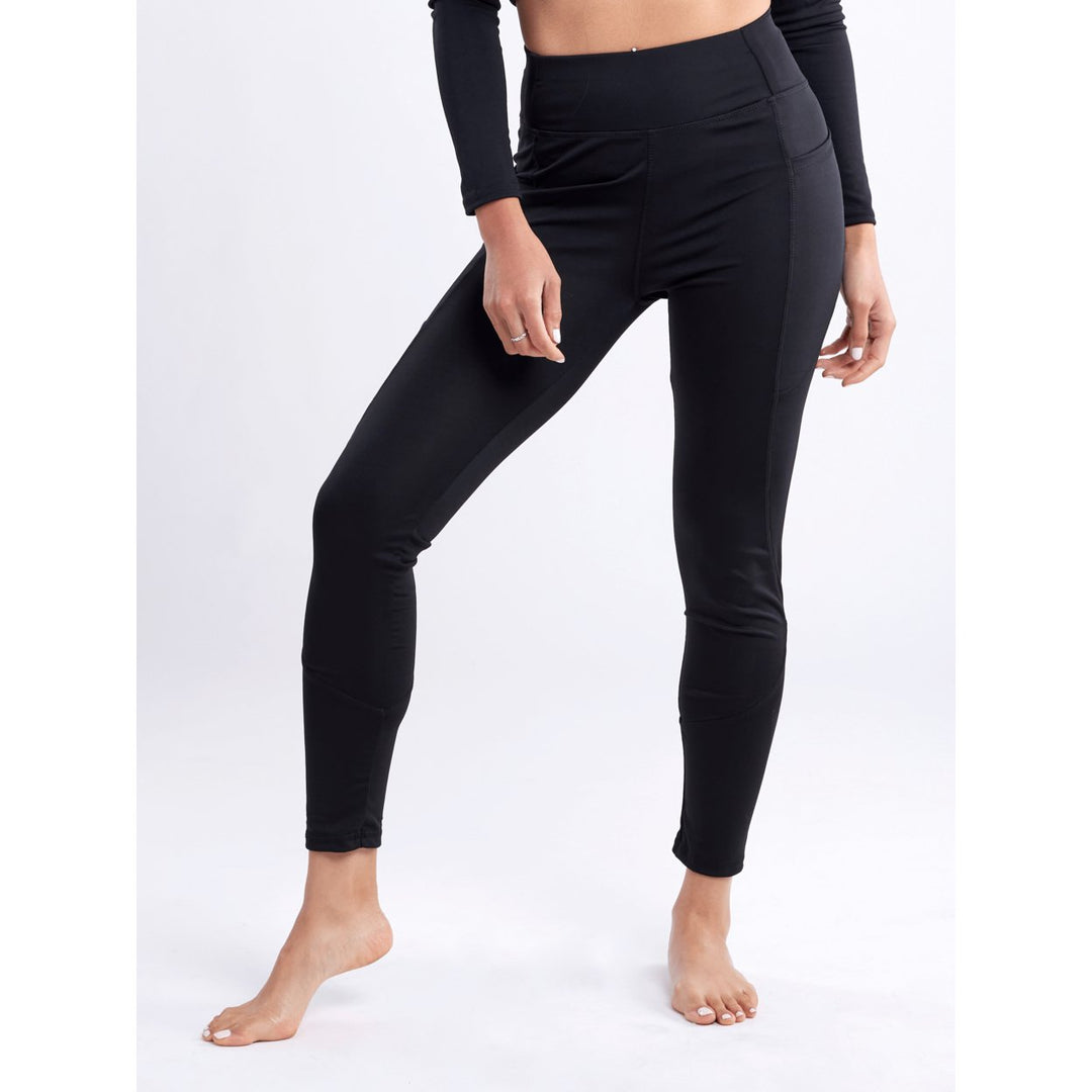 High-Waisted Classic Gym Leggings with Side Pockets Image 1