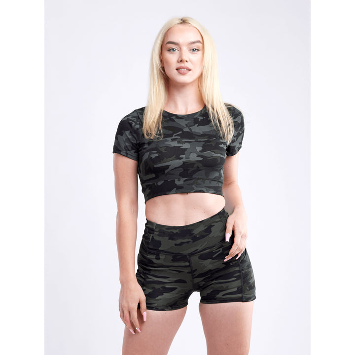 JupiterGear High-Waisted Athletic Shorts with Pockets Womens Size S/M or L/XL Image 7