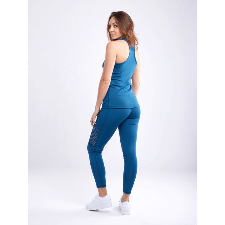 JupiterGear High-Waisted Pilates Leggings with Side Pockets and Mesh Panels Image 9