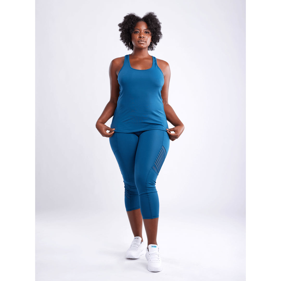 JupiterGear High-Waisted Pilates Leggings with Side Pockets and Mesh Panels Image 10