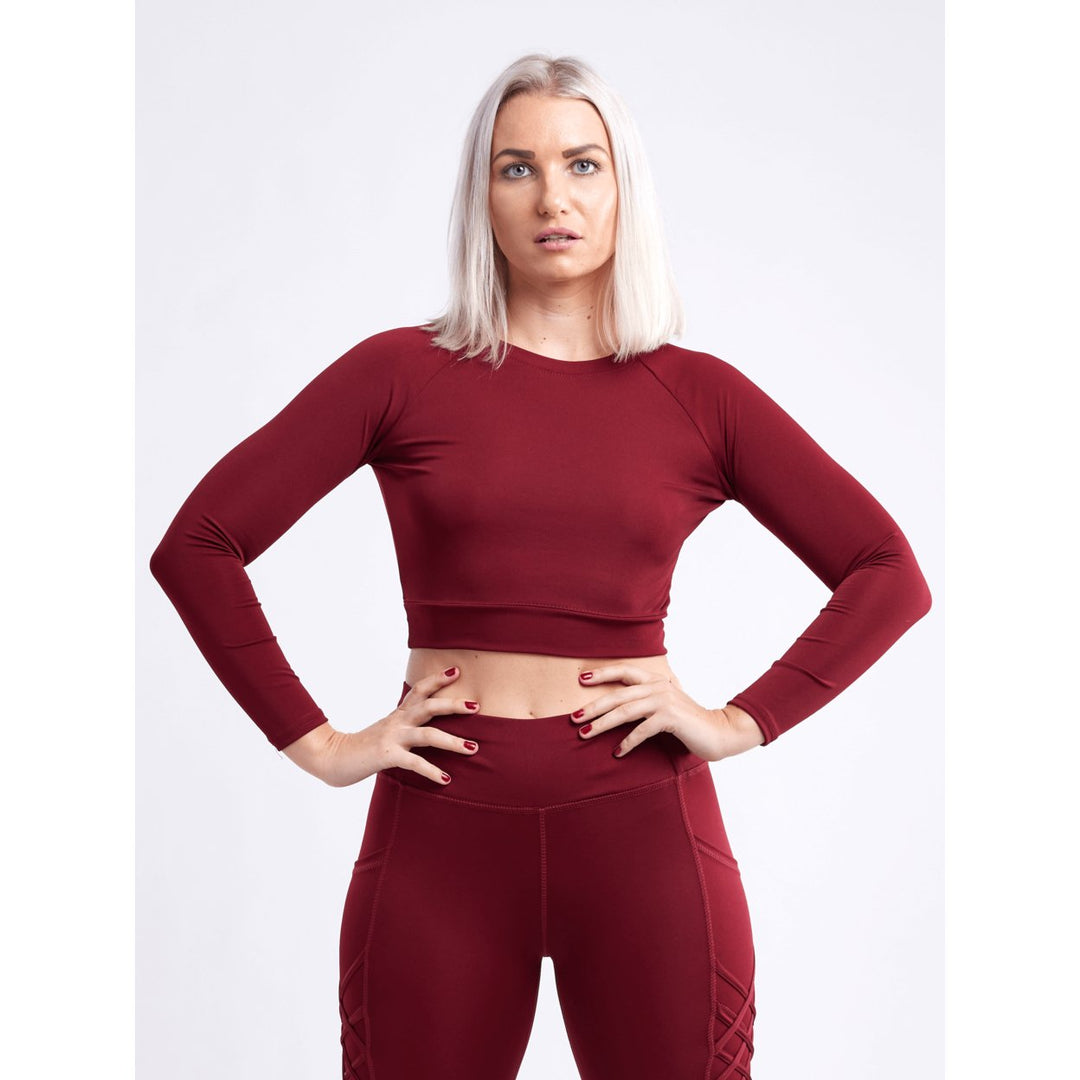 Long-Sleeve Crop Top Image 7