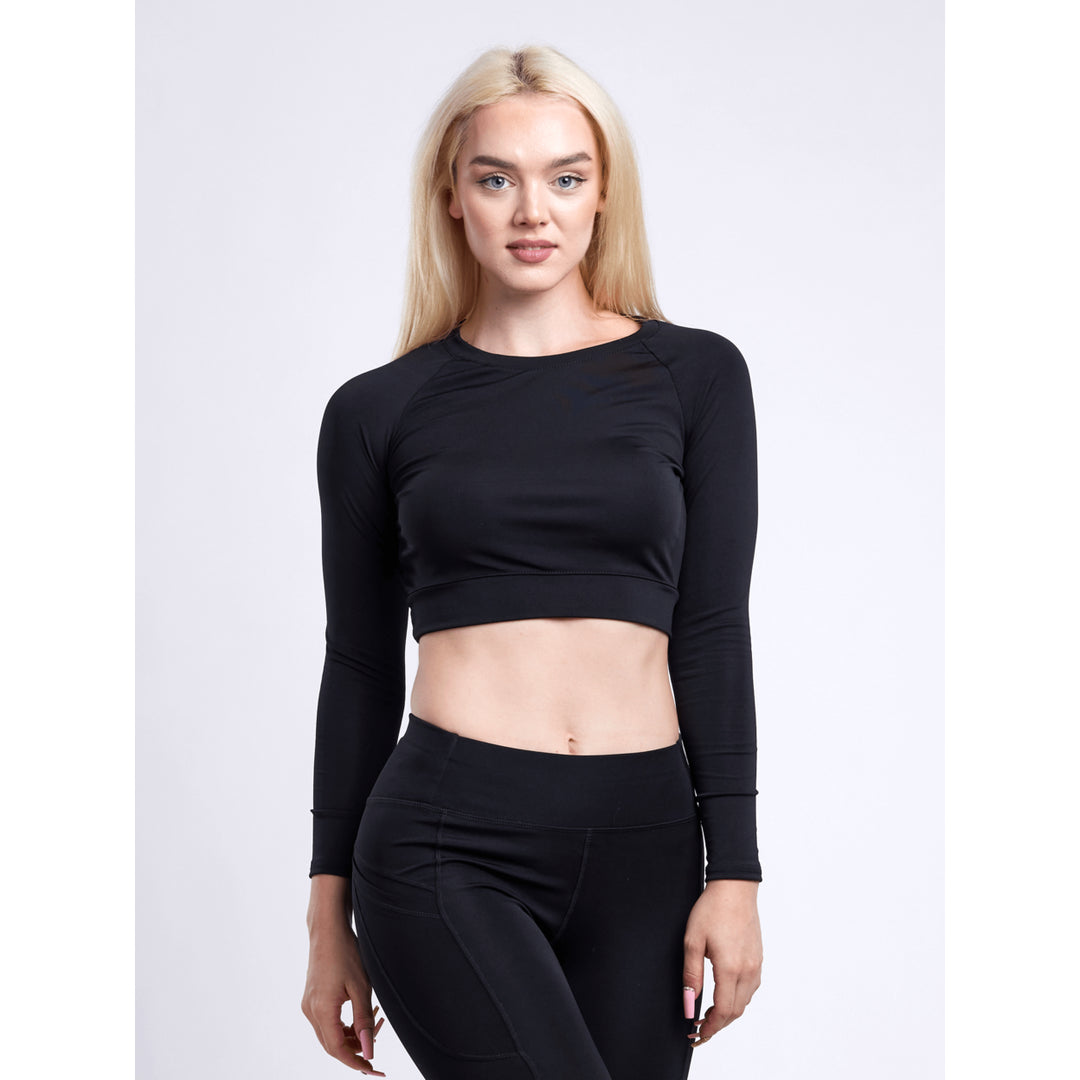 Long-Sleeve Crop Top Image 10