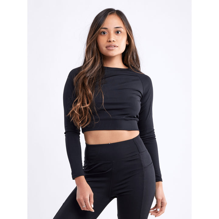 Long-Sleeve Crop Top Image 11