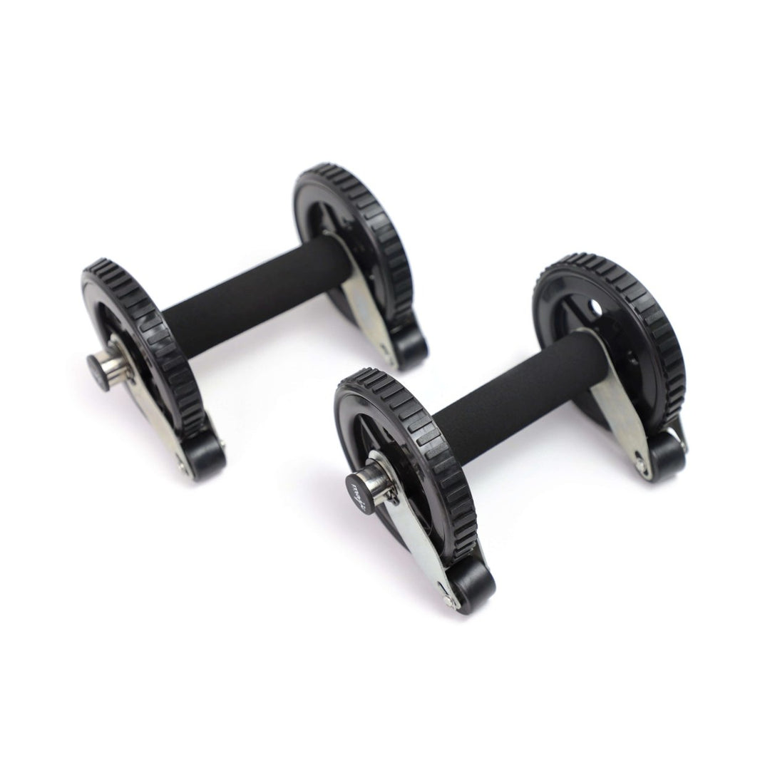 Multi-Functional Ab Rollers with Active Stop Wheel Durable Foam Grip Portable Design Image 1