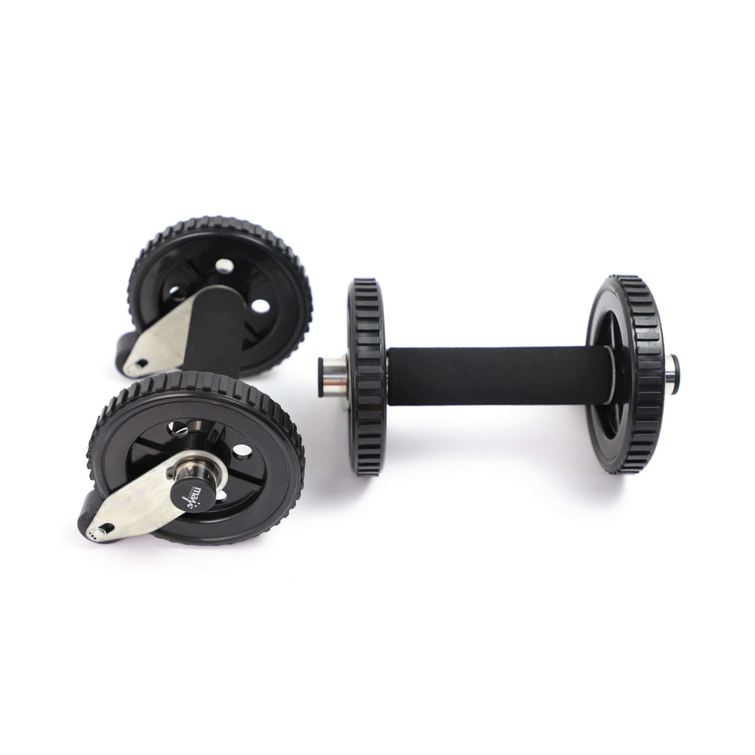 Multi-Functional Ab Rollers with Active Stop Wheel Durable Foam Grip Portable Design Image 2