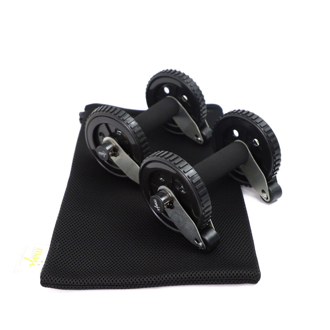 Multi-Functional Ab Rollers with Active Stop Wheel Durable Foam Grip Portable Design Image 4