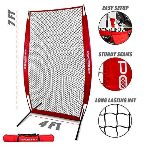 PowerNet Pitching Screen with Frame and Carry Bag Image 12