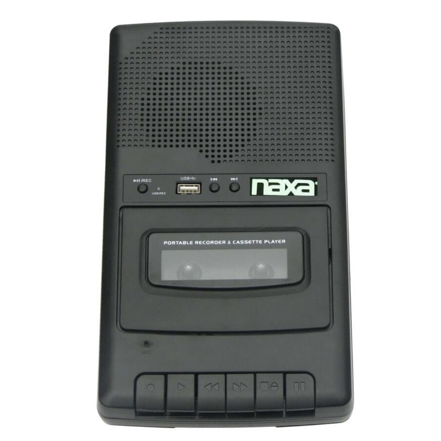 Naxa Portable Cassette Recorder Digital Converter USB Microphone 3.5mm Headphone Image 2