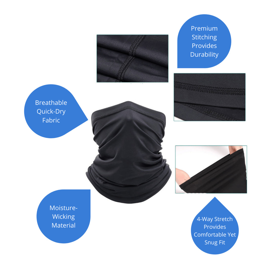 Premium Sports Neck Gaiter Face Mask Neck Scarf Breathable Sun Protection Outdoor Image 4