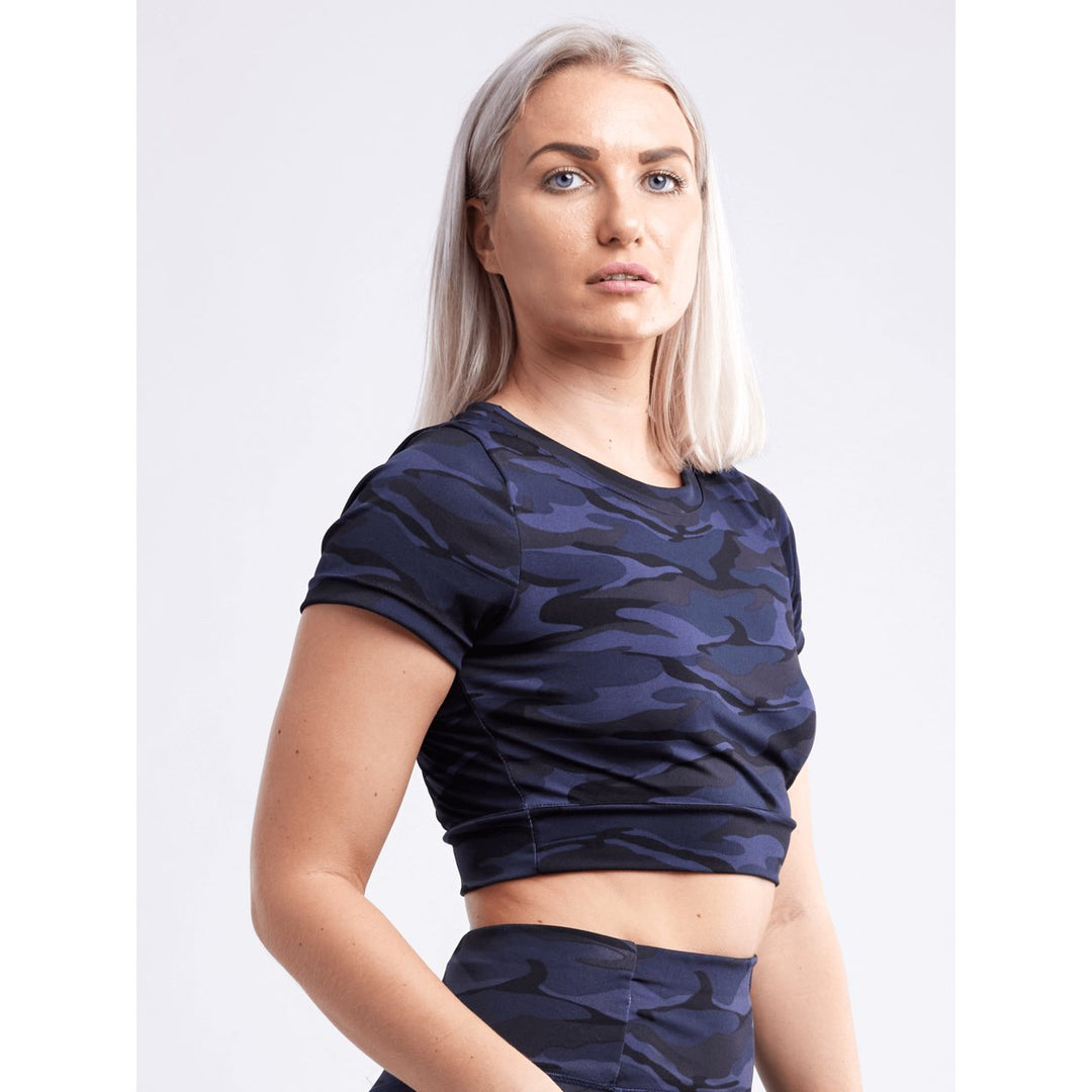 Short-Sleeve Crop Top Image 4