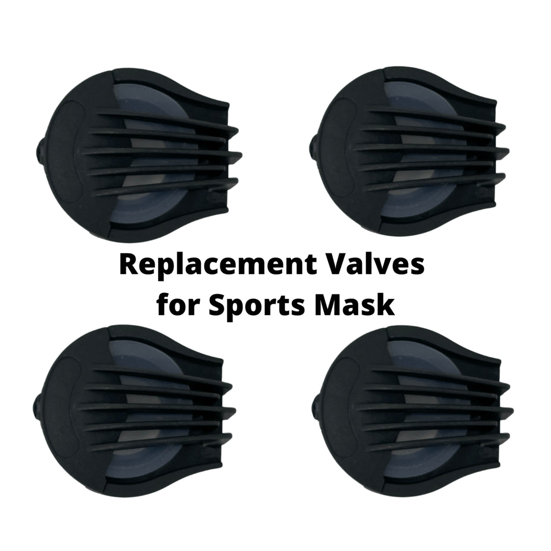 Replacement Discharge Valves Set of 4 for Sports Face Mask Breathing Aid Image 1