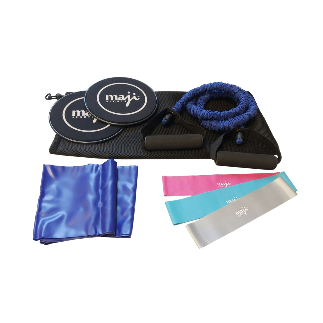 Resistance and Core Fitness Training Bundle with Loop Bands Exercise Discs Image 3