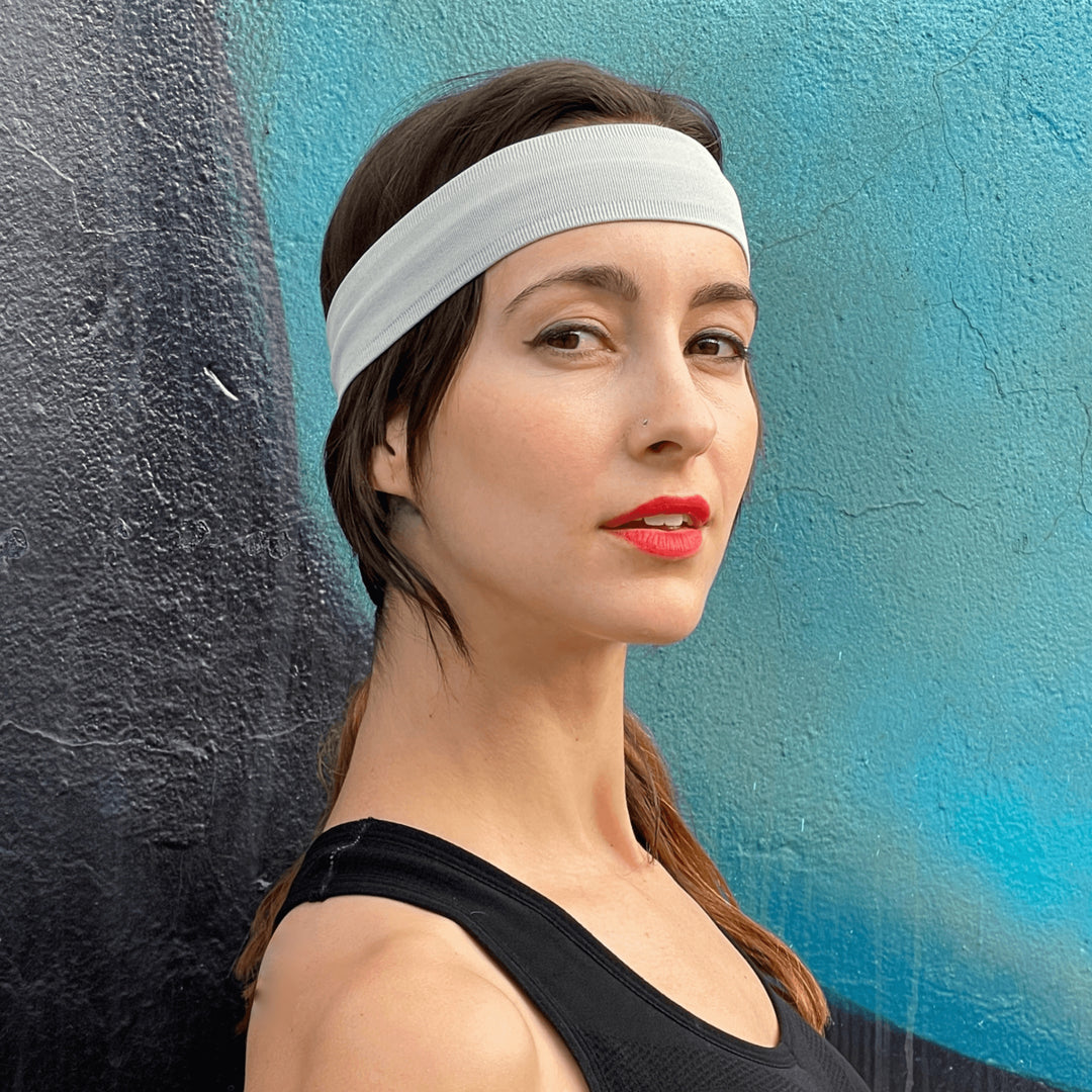 The Runner Sweat-Wicking Headband Moisture Wicking Nylon Spandex Elastic Fit Image 4