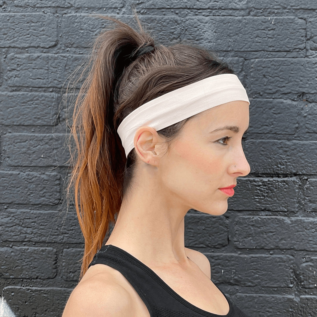 The Runner Sweat-Wicking Headband Moisture Wicking Nylon Spandex Elastic Fit Image 4