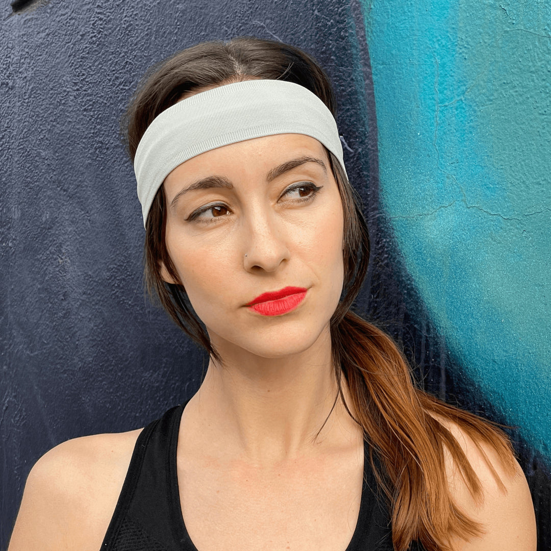 The Runner Sweat-Wicking Headband Moisture Wicking Nylon Spandex Elastic Fit Image 7