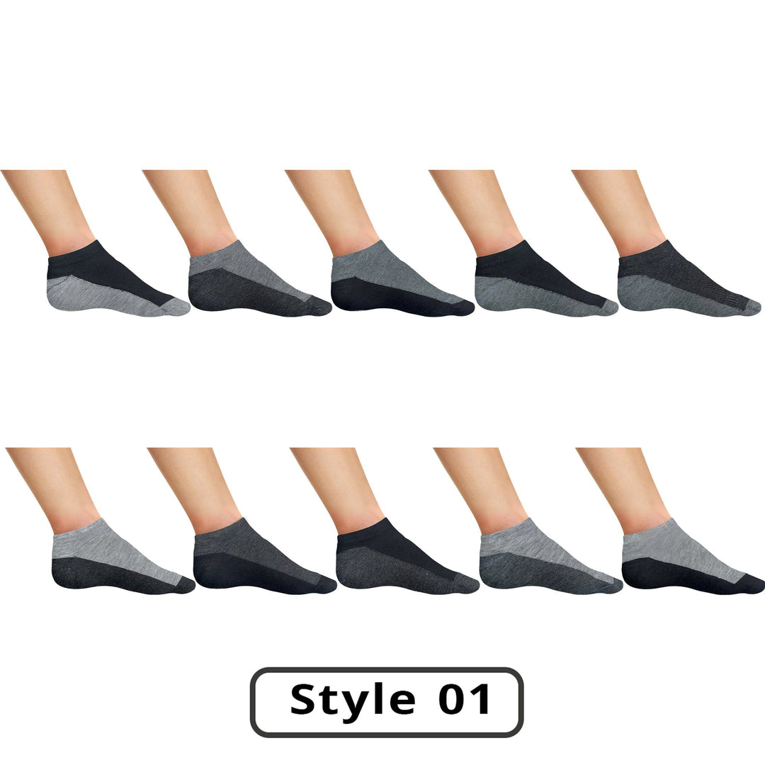 Mens Active Low-Cut Ankle Socks 20 or 40 Pairs Moisture Wicking Cushioned Comfort Image 4