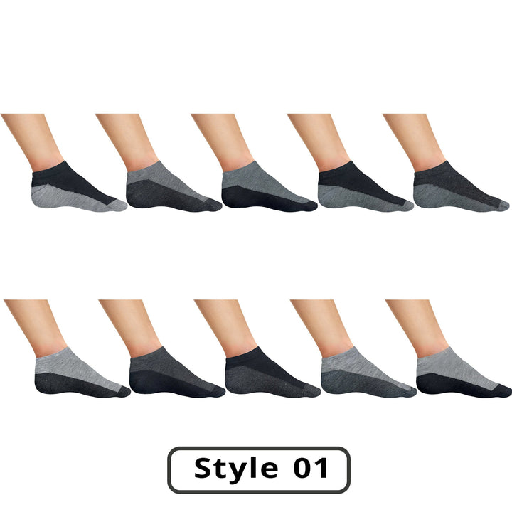 Mens Active Low-Cut Ankle Socks 20 or 40 Pairs Moisture Wicking Cushioned Comfort Image 4