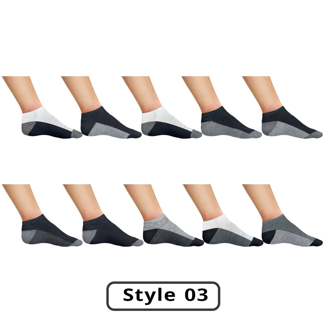 Mens Active Low-Cut Ankle Socks 20 or 40 Pairs Moisture Wicking Cushioned Comfort Image 7