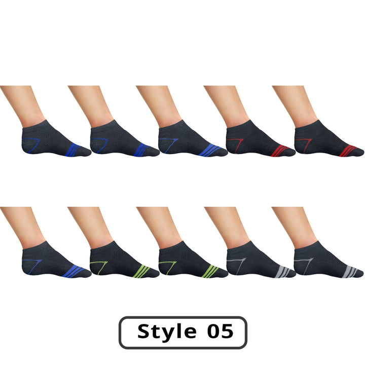 Mens Active Low-Cut Ankle Socks 20 or 40 Pairs Moisture Wicking Cushioned Comfort Image 9