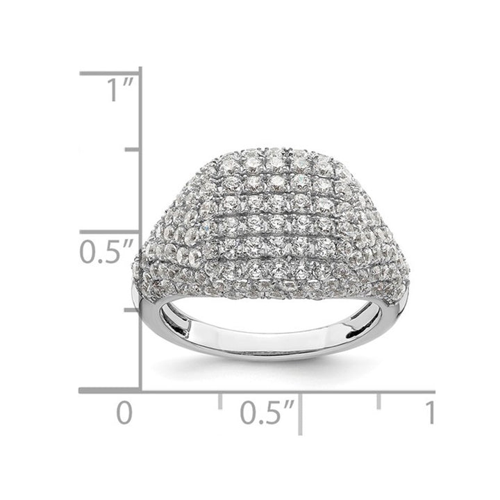 2.25 Carat (ctw) Lab-Grown Diamond Ring in 14K White Gold Image 3