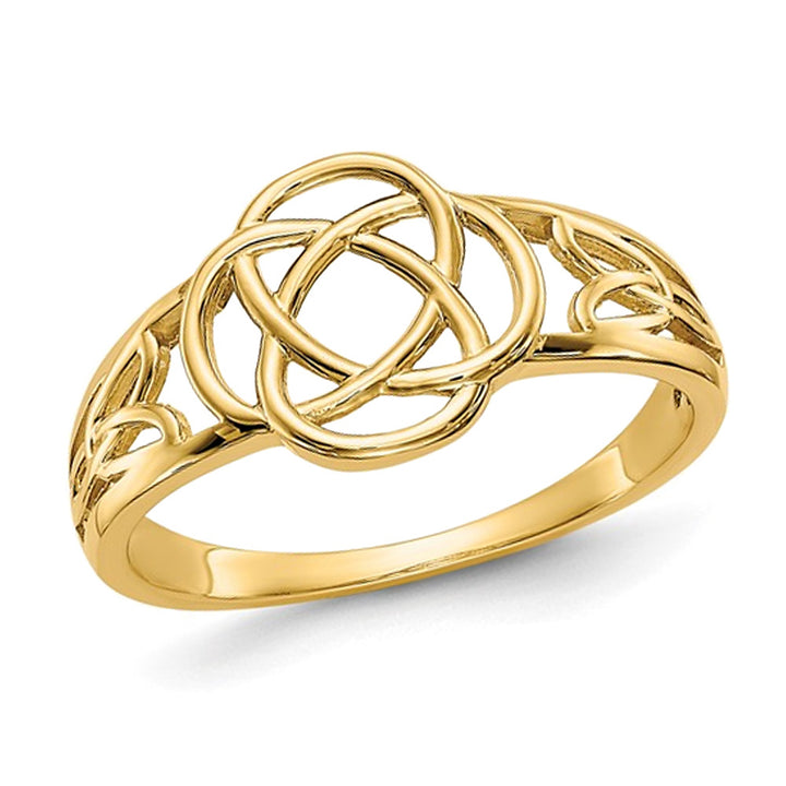 14K Yellow Gold Celtic Knot Ring Image 1