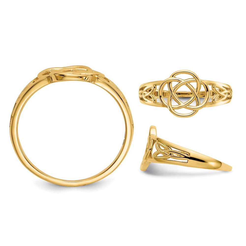 14K Yellow Gold Celtic Knot Ring Image 3