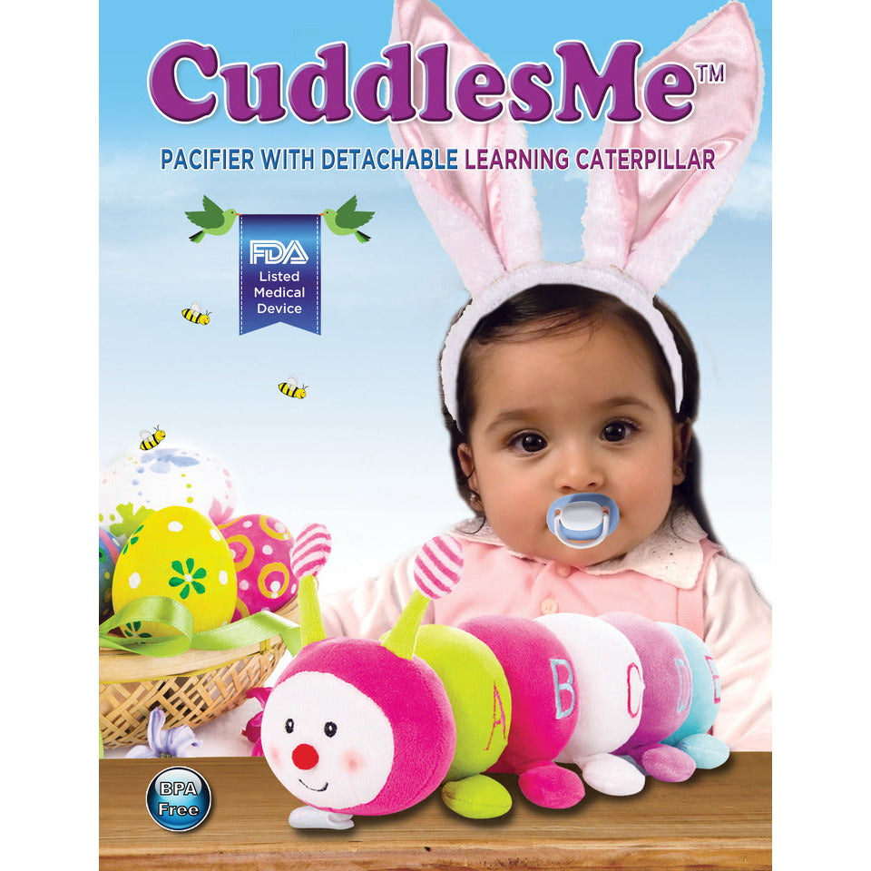 CuddlesMe Pacifier with Detachable Plush ABC Learning Caterpillar Image 3