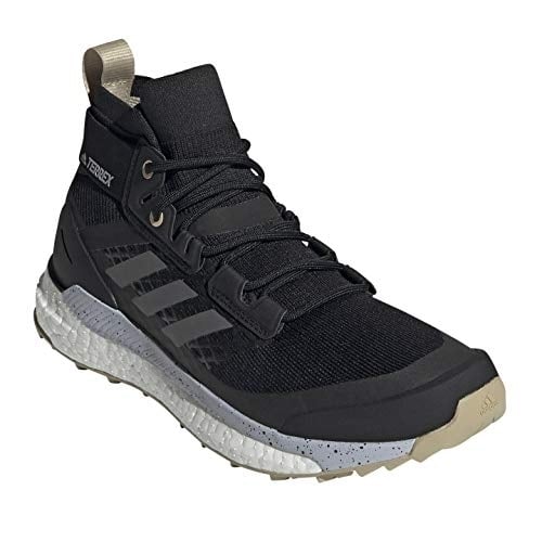 adidas Womens Terrex Free Hiker Primeblue Hiking Shoe  core black/grey four/savannah Image 1