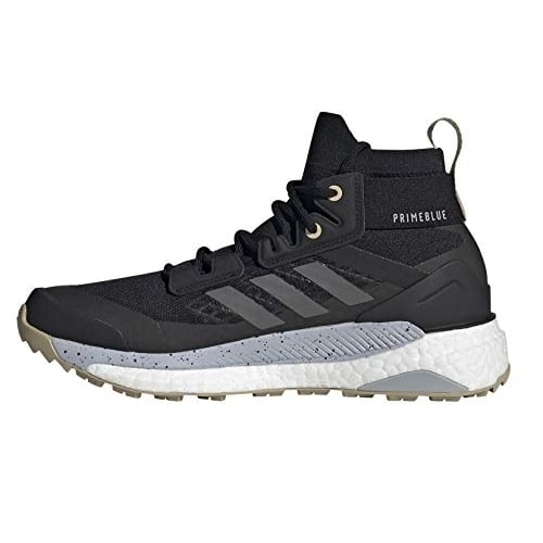 adidas Womens Terrex Free Hiker Primeblue Hiking Shoe CORE BLACK/GREY FOUR/SAVANNAH Image 4