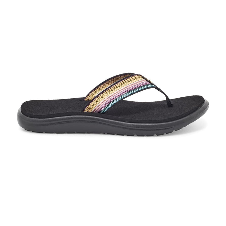 Teva Womens Voya Flip Sandal Antiguous Black Multi - 1019040-ABML ANTIGUOUS BLACK MULTI Image 1