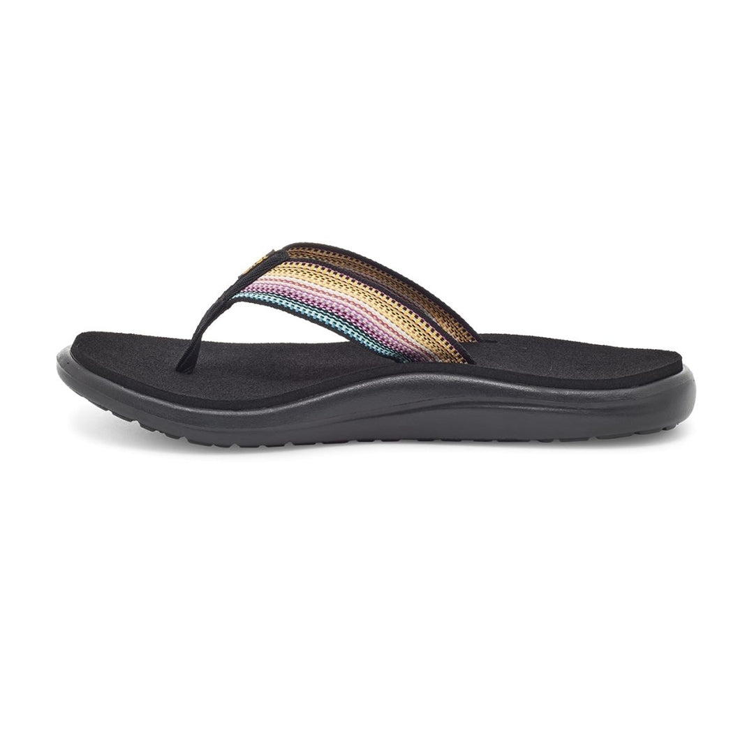 Teva Womens Voya Flip Sandal Antiguous Black Multi - 1019040-ABML ANTIGUOUS BLACK MULTI Image 3