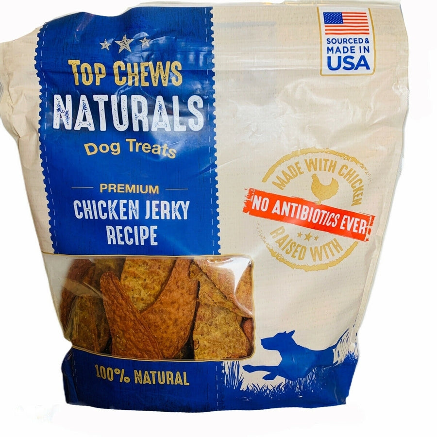 Top Chews 100% Natural Dog Treats Chicken Jerky Recipe48 Ounce Image 1