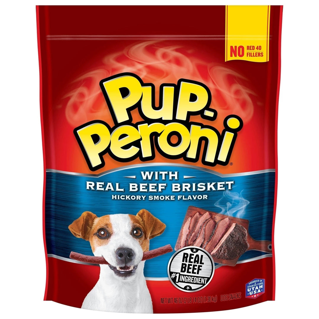 Pup-Peroni Dog Treats with Real Beef Brisket Hickory Smoked Flavor (46 Ounce) Image 1