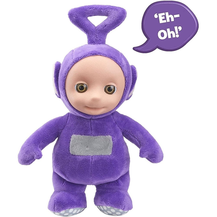 Teletubbies Talking Tinky Winky Purple Plush 11" Doll Giggles Teletubby Toy Mighty Mojo Image 1