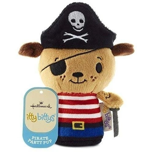 Hallmark Itty Bittys Pirate Party Pup Dog Stuffed Animal Image 1