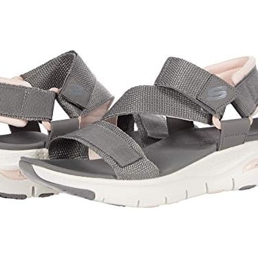 Skechers Womens Arch Fit - Pop Retro Z-Strap Sandal Gray/Pink - 119246-GYPK Gray/Pink Image 4