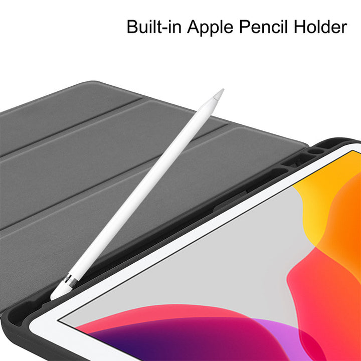 navor Slim Case Compatible for New iPad 8th Gen (2020) , 7th Generation (2019) 10.2 Inch - Built-in Pencil Holder Soft Image 3