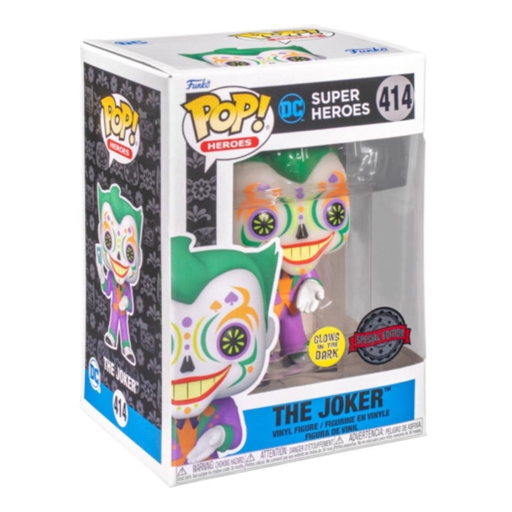 Funko Pop Dia De Los Joker Vinyl Glow In The Dark Figure DC Special Edition Image 3