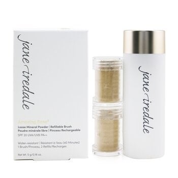 Jane Iredale Amazing Base Loose Mineral Powder SPF 20 Refillable Brush (1x Brush 2x Refills) - Latte 2x2.5g/0.09oz Image 1