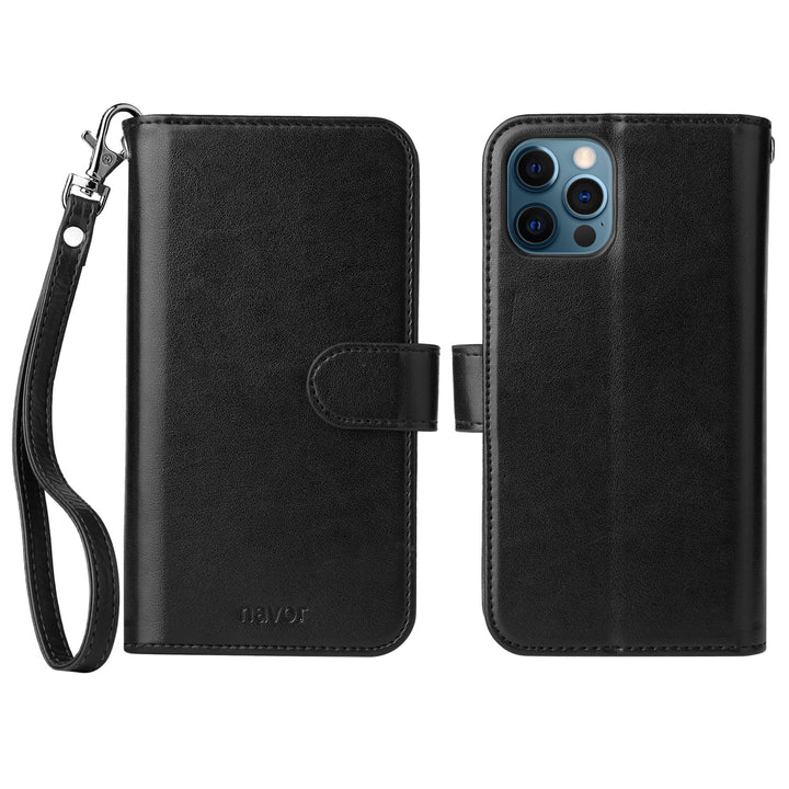 navor Magnetic Detachable Wallet Case with RFID Protection Compatible for iPhone 12 Pro Max 6.7 Inch Case Image 8