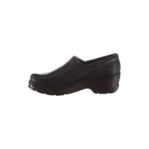 KLOGS Naples Abyss Etching Black Leather Clog Nurses Healthcare Shoe 0013001048 Image 3