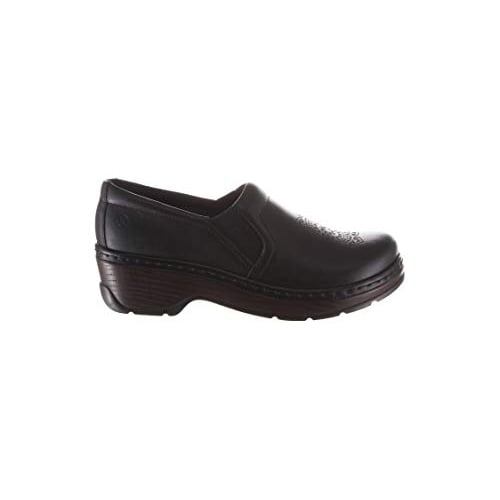 KLOGS Naples Abyss Etching Black Leather Clog Nurses Healthcare Shoe 0013001048 Image 4